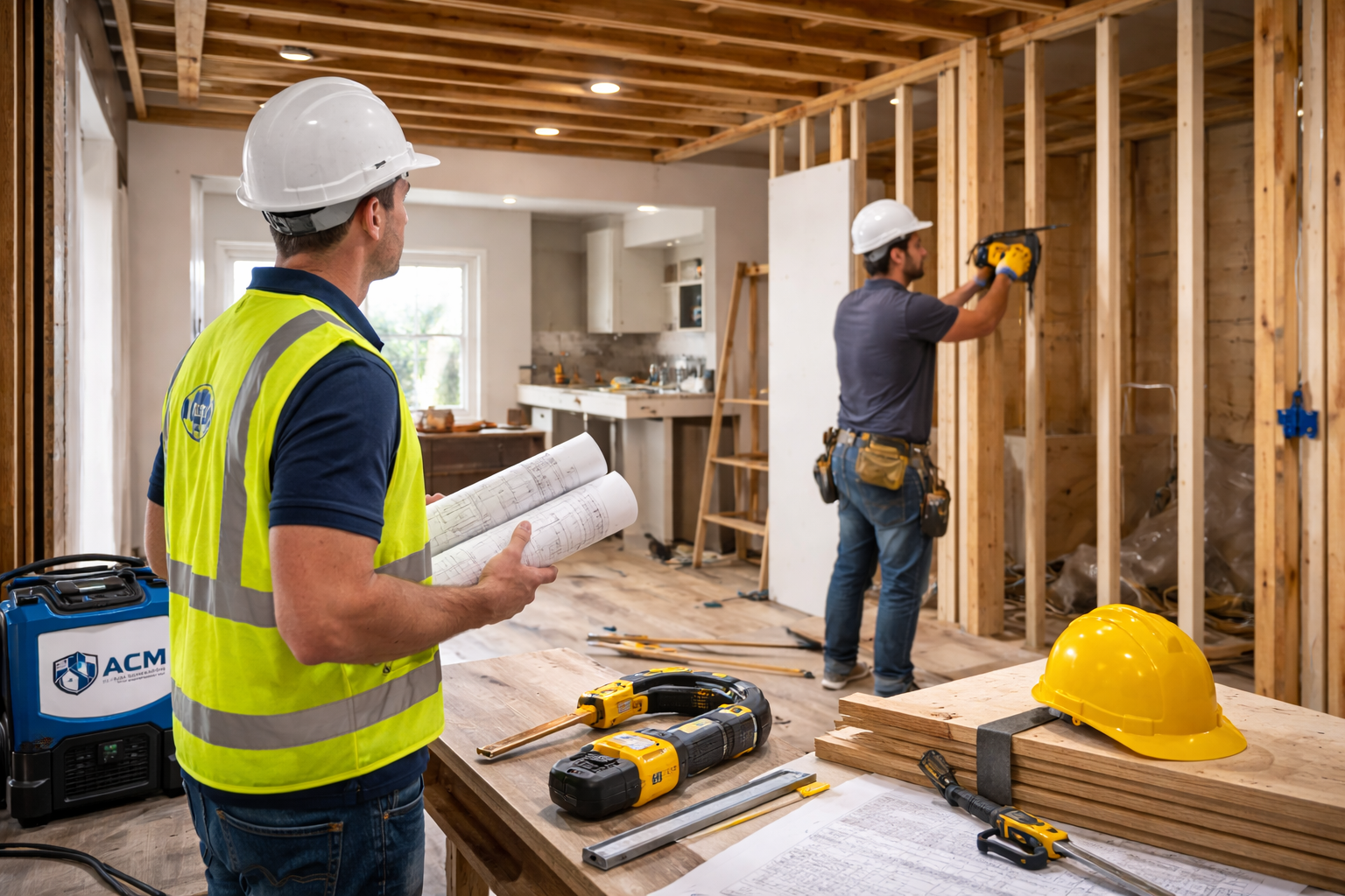 Construction and rebuild restoration services under licensed general contractor oversight